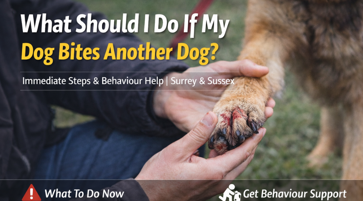 what to do if your dog bites another